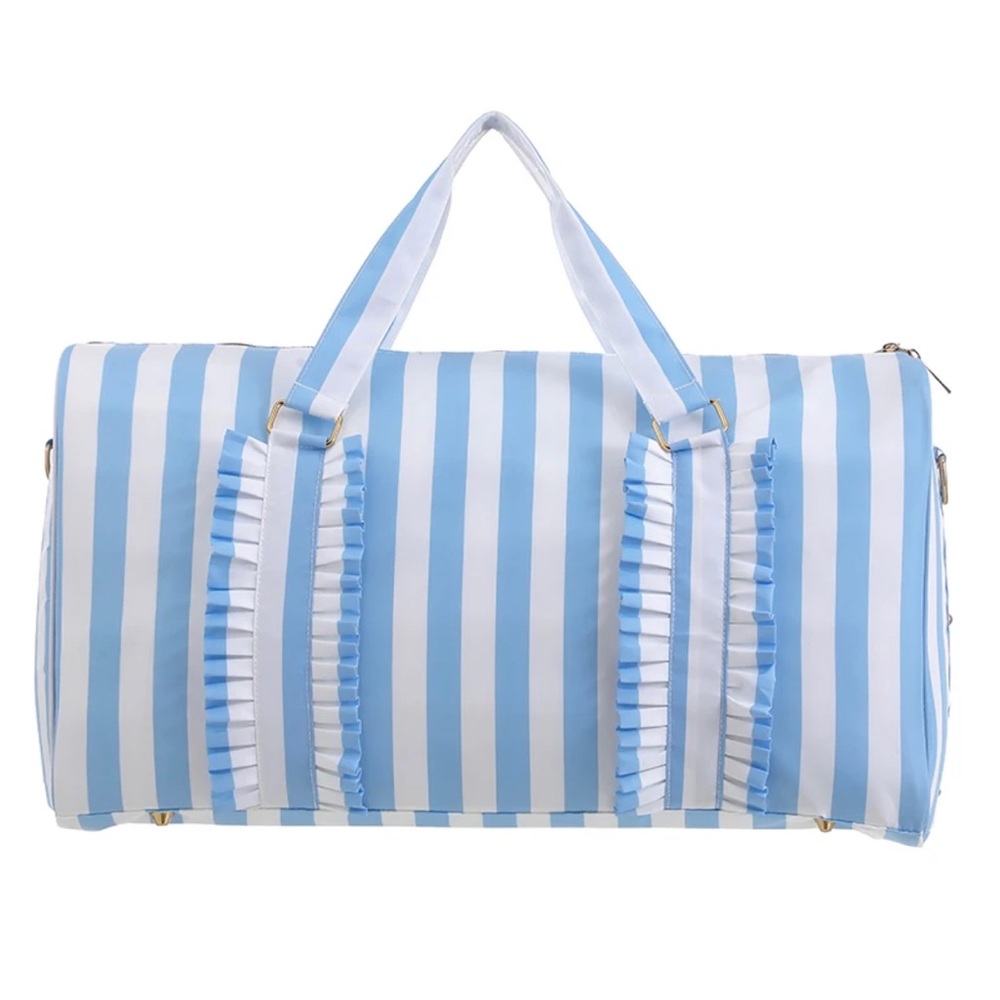 NEW ruffle weekender duffle bag